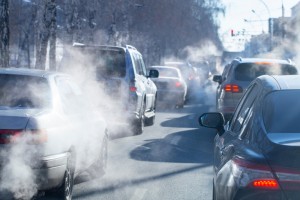 Pollution,From,The,Exhaust,Of,Cars,In,The,City,In