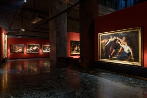 Napoli - Gallerie d'Italia: allestimento della mostra di Artemisia Gentileschi