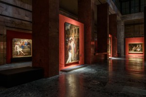 Napoli - Gallerie d'Italia: allestimento della mostra di Artemisia Gentileschi